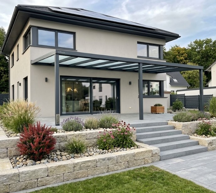 Klassisches Aluminium Terrassendach Modell EASY